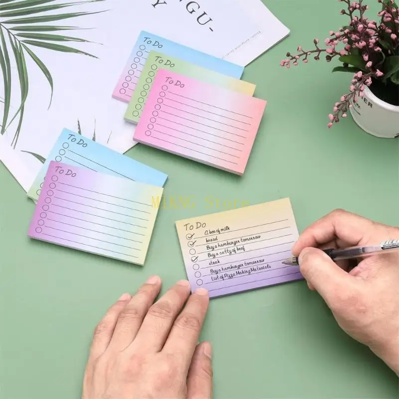 Pacchetto 6 gradiente Color Note Mini Memo Pad Office School Forniture Migliore vendita