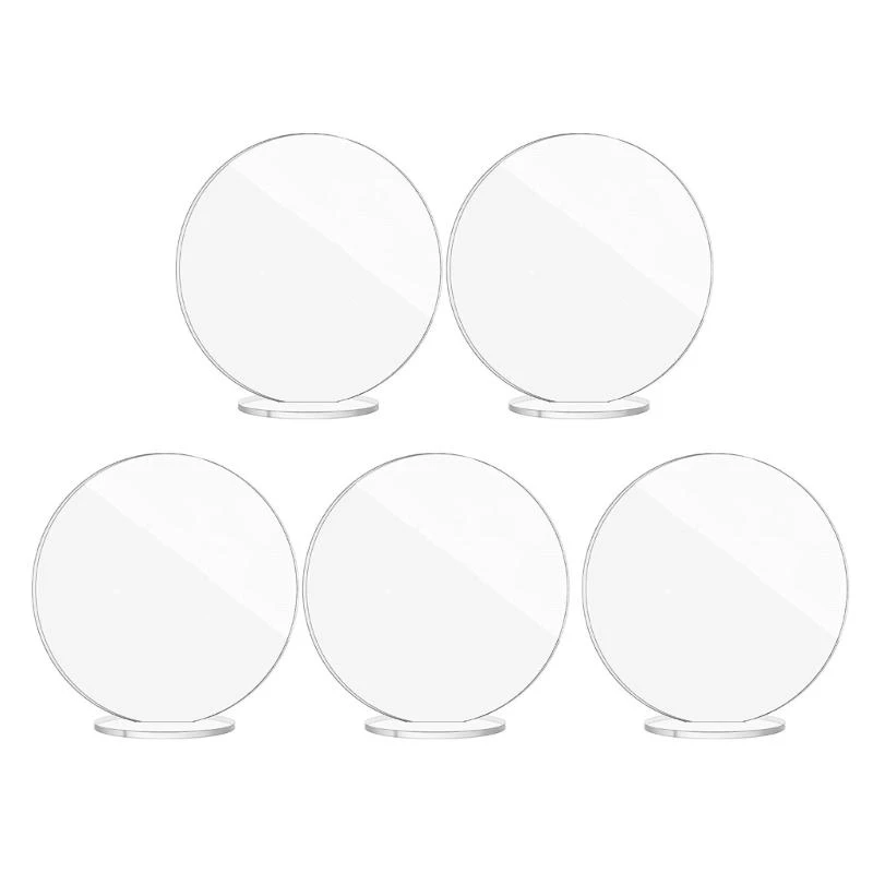 Sleek Acrylic Markers with Stands Suitable for Weddings and Functions
