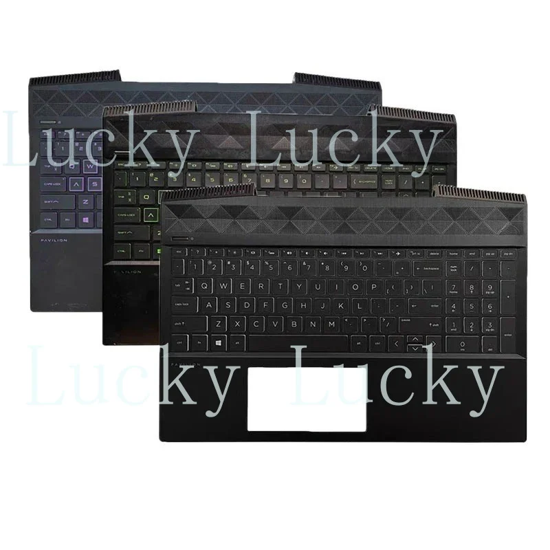 F US Keyboard For HP Pavilion 15-CX TPN-C133 Palmrest Backlit Keyboard L20671-001