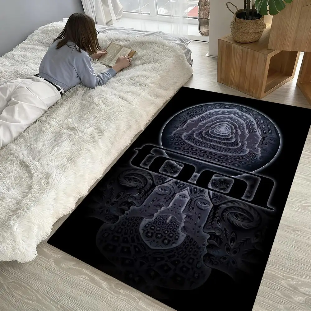 

T-TOOLS cool Rock Band Cool Floor Mat Soft Thickened Non-Slip Door Mat for Living Room Home Decor Flannel Rugs