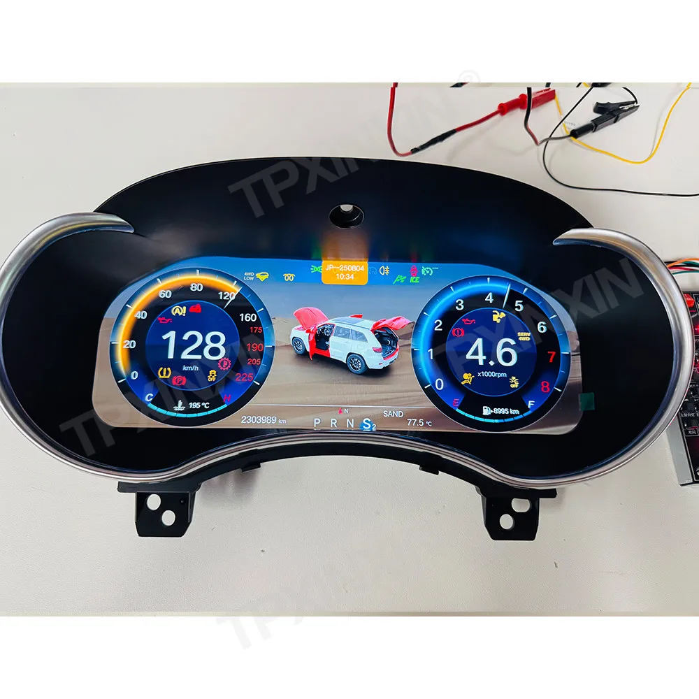 Fotografia 4: Painel Digital de 12.3 Polegadas para Jeep Grand Cherokee 2008 - 2023, Instrumentos LCD, Cluster Virtual de Direção, Velocímetro