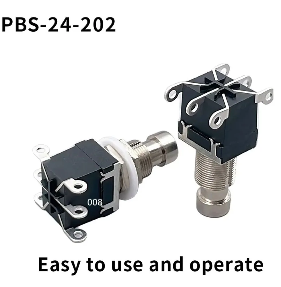 Effect device foot switch DPDT, Momentary without lock, 6 foot nail button switch