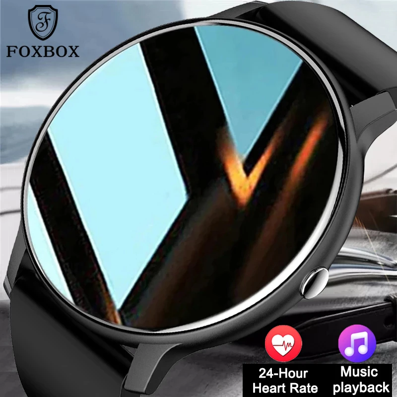 FOXBOX Smart Watch Men Women Full Touch Screen Sport Fitness Watch Man IP67 Waterproof Bluetooth For Android IOS Smartwatch Men