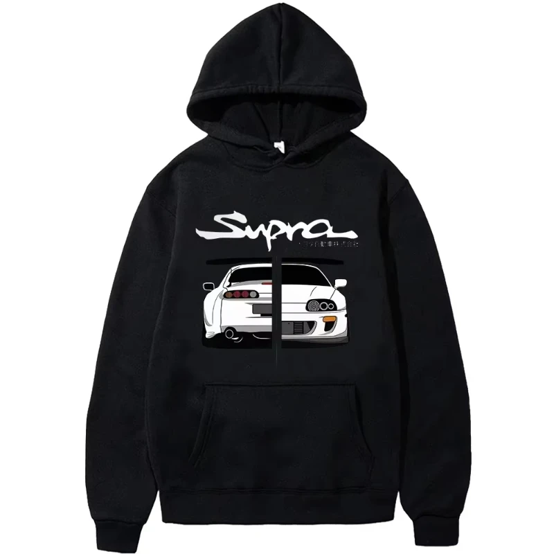 

2025 Autumn/Winter automotive culture-related printed hooded sweatshirts loose and trendy men's and women's sport tops