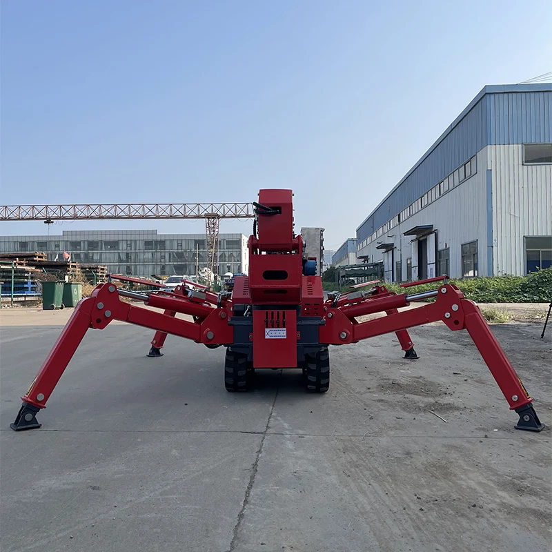 3Ton/5Ton/6Ton/8Ton/12Ton Mini Crawler Spider Crane with Outrigger & 360° Slewing for Heavy Lifting Tasks
