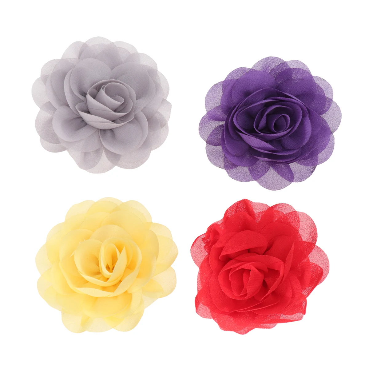 12Pcs Dog Decoration Beautiful Solid Color Artificial Flower Dress Up Ornament Pet Photo Props Soft Comfortable Flowers Decor