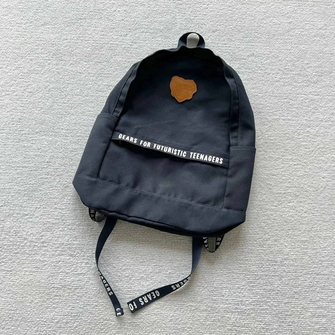 حقيبة ظهر قماشية متعددة الاستخدامات بشعار HUMAN Love Cowhide للرجال والنساء