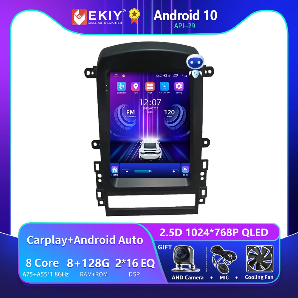 EKIY T9 Car Radio For Chevrolet Captiva Multimedia 2006 - 2012 Carplay Android Aut oradio Tesla Screen Navi GPS Stereo Receiver