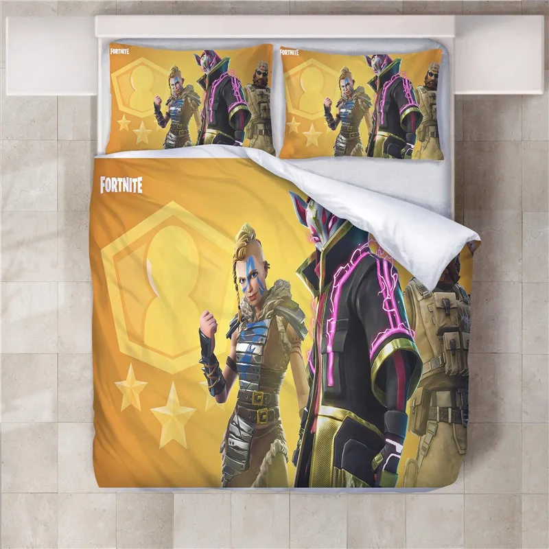 Disney printed F-fortnite Bedding Sets,exquisite Anime bed supplies set duvet cover bed comforter set bedding set