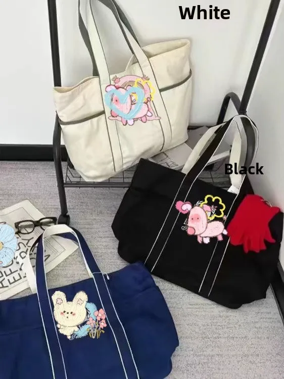 

Large Capaci Canvas Tote Yoga Sports Outdoor Fitn Bag Cuter Tennis Functional Bag Youth Casual Single oulder Bag