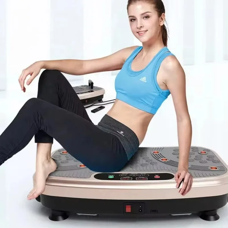 Cardio Fitness Exercise Machine Whole-Body Shape Vibration Plate Equipment with Electromagnetic Type Vertical Direction Training