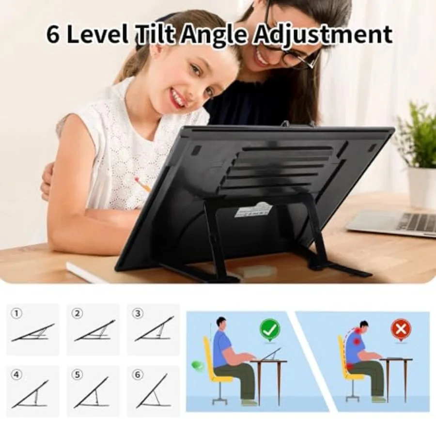 Rechargeable A3 Light Pad for Diamond Painting, Tracing Light Box with Stand and Clip, 3 Colors Stepless Dimmable and 6 Levels