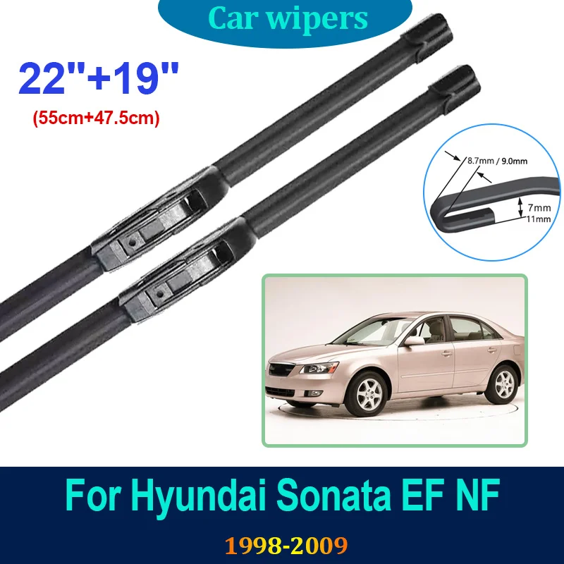

Для Hyundai Sonata EF NF 1998 1999 ~ 2009 автомобильные щетки стеклоочистителя переднего стекла стеклоочиститель снега очистка лобового стекла автомобильные аксессуары