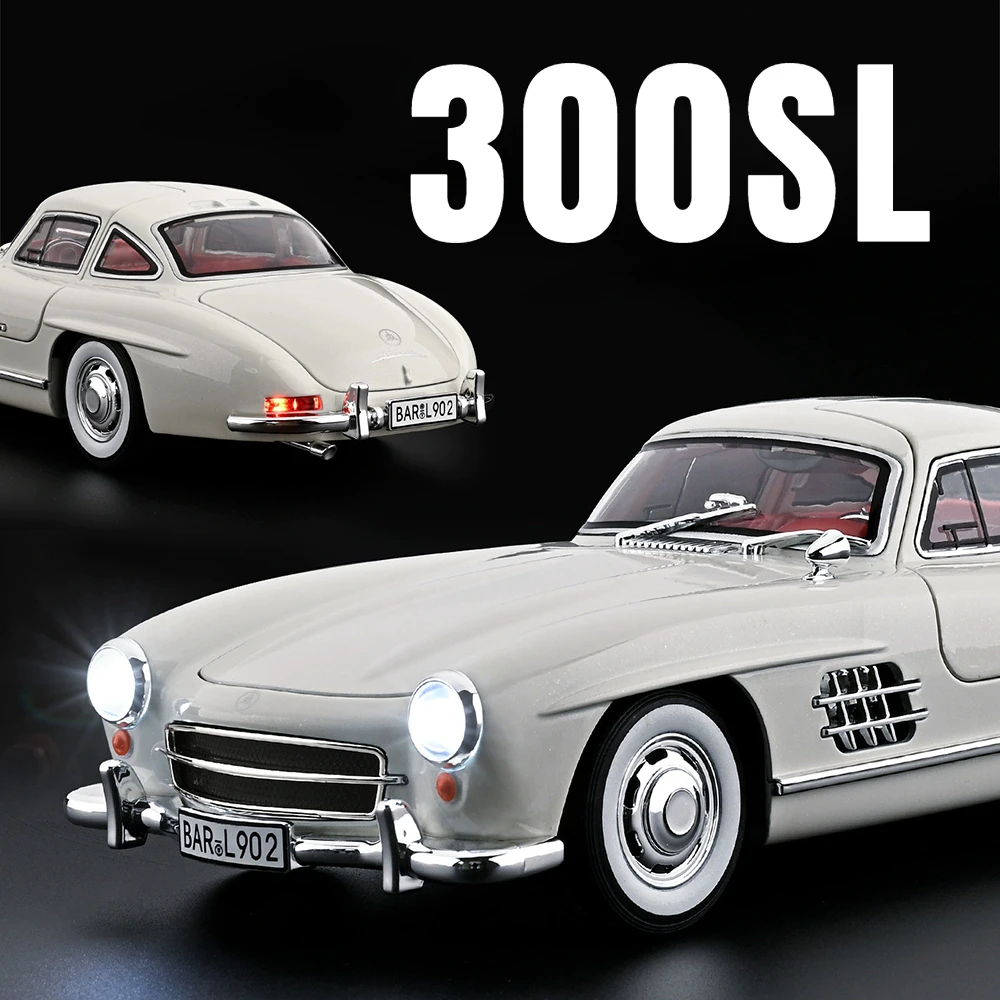 Grote 1:18 300SL LP770 Sportwagen Model Speelgoed Deuren Geopend Trek Schokabsorptie Legering Voertuigen Modellen Hobby Cadeaus voor Jongens