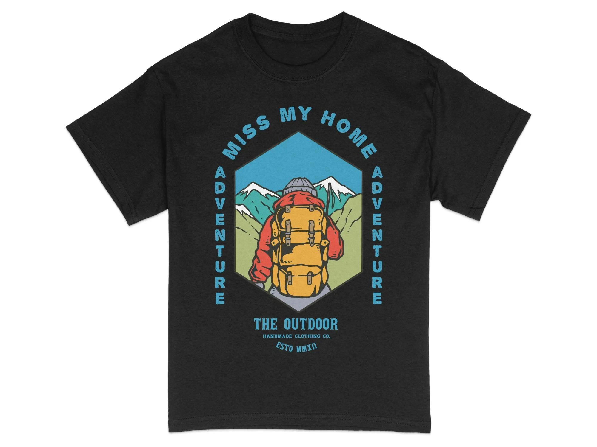 Best Selling Outdoor Adventure Hiking T-Shirt, Mountain Graphic Tee, Nature Explorer Shirt, Unisex Camping Apparel, Miss My Home