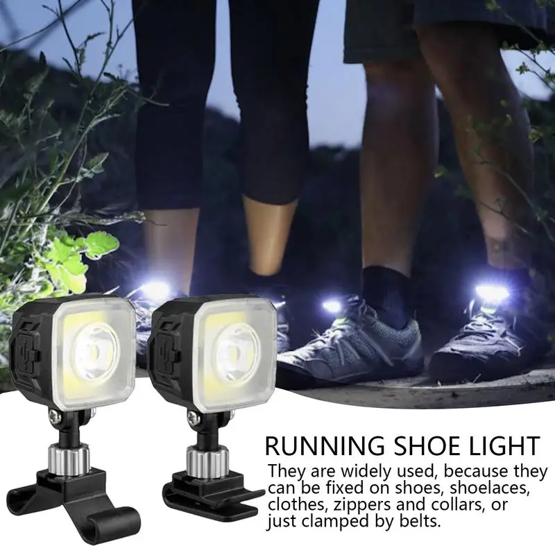 Lauflicht Outdoor Night Runner shoe Scheinwerfer Nacht lauf Sicherheits leuchten verstellbares leichtes Design für Radfahren und Hund