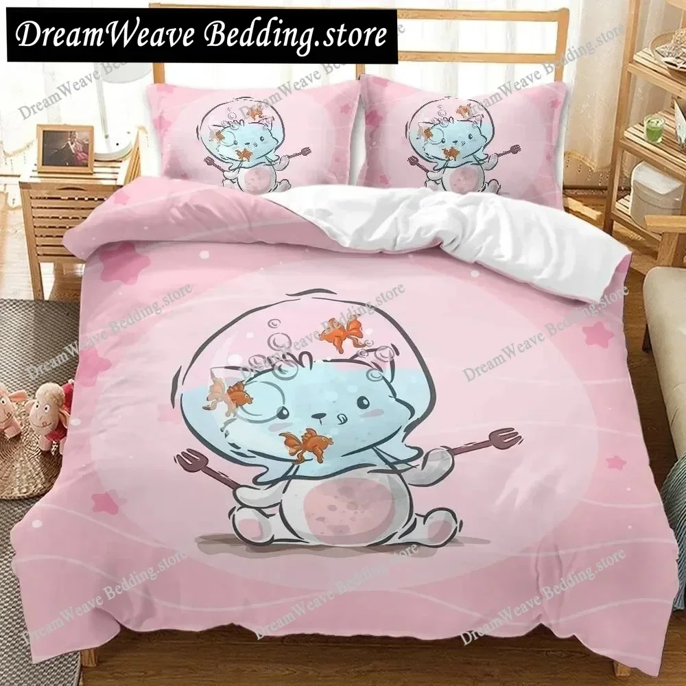 Cartoon Dinosaur Duvet Cover Set Playing Baseball Never Give Up Bedding Set Double Queen King Size Polyester Quilt Cover