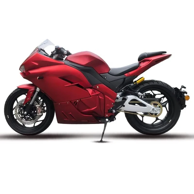 Wide Tire Central Motor Motorcycle 4000 Watt High Speed Driving Adult Electric Motorcycle