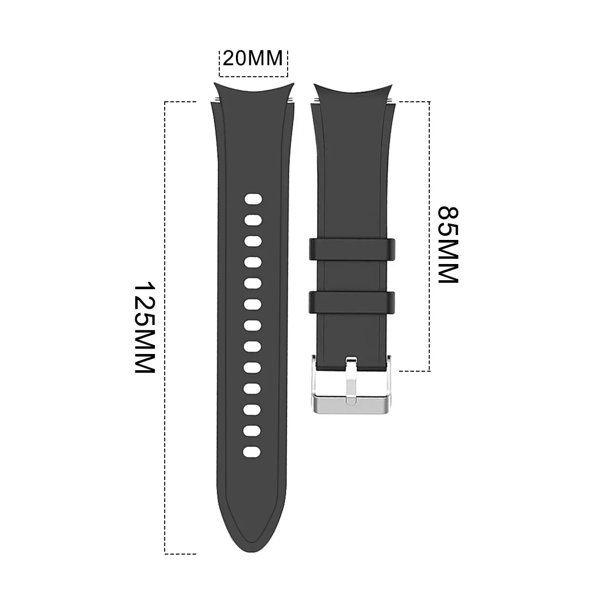 Strap For Samsung Galaxy Watch 4 classic 46mm 42mm 6 43mm 47mm 5 pro 45mm Silicone Bracelet correa Galaxy Watch 4 44mm 40mm band