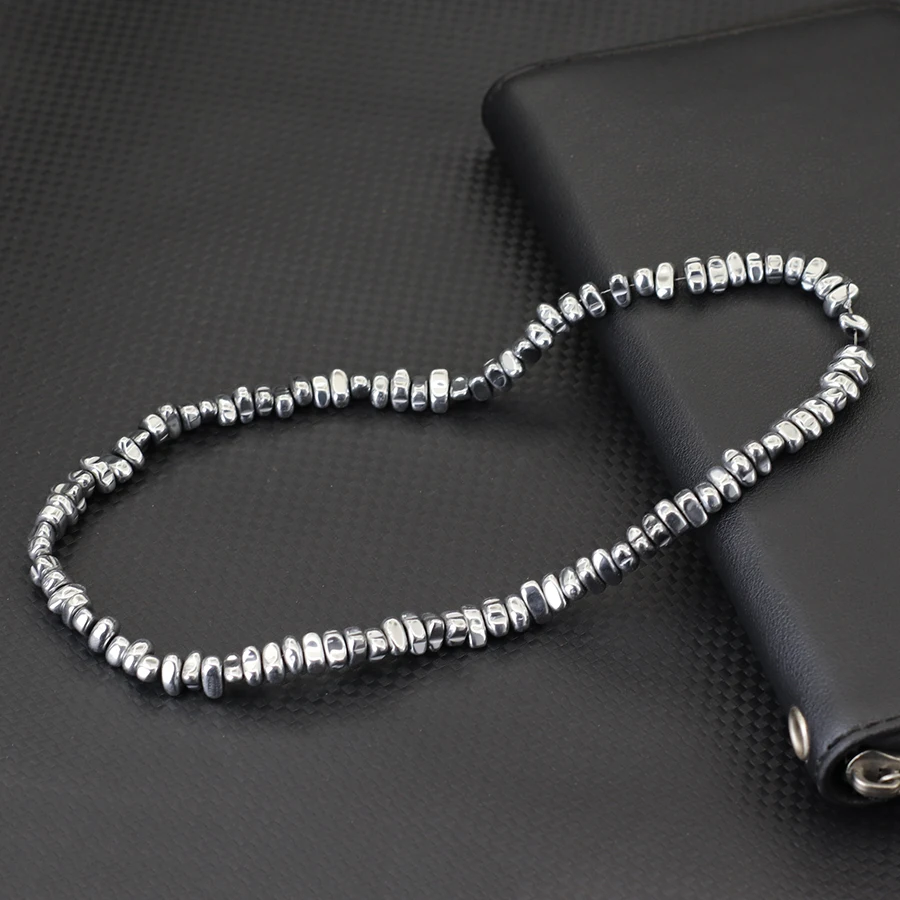 الصف أ 1 قطعة حجر الهيماتيت الخرز لصنع المجوهرات الرجعية 3 ألوان غير النظامية مطرز سوار ذاتي الصنع قلادة خلخال حقيبة بالجملة