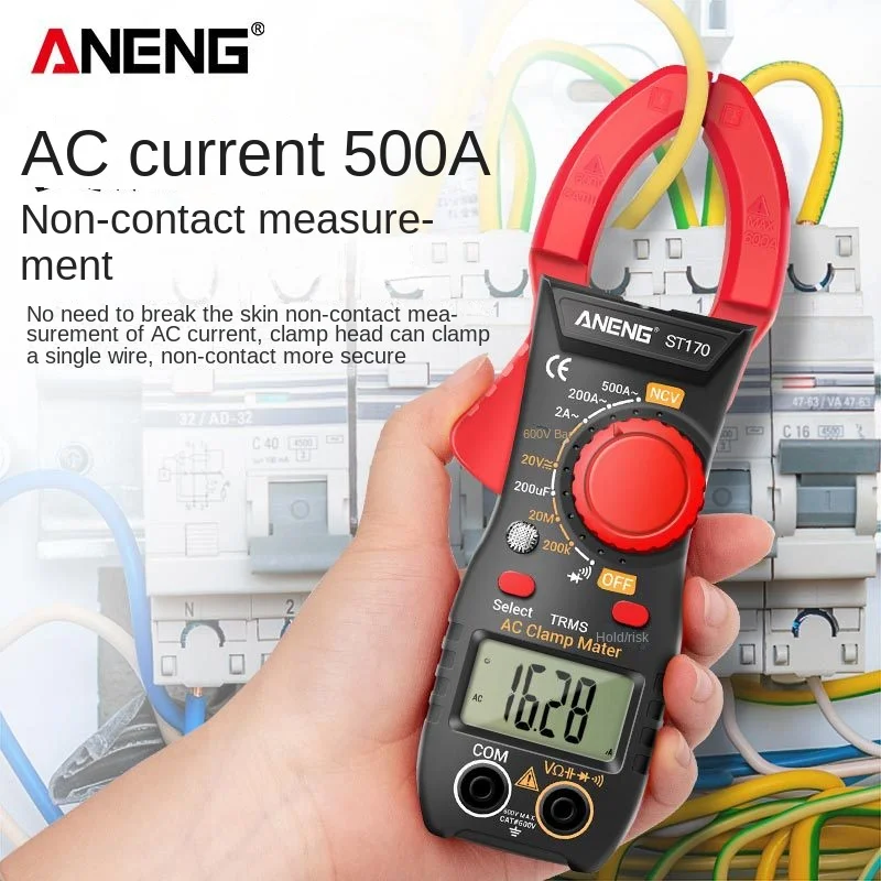 ANENG ST170 Digital Display Clamp Multimeter High Precision Portable Electrician Repair Clamp Ammeter Multi-function Clamp