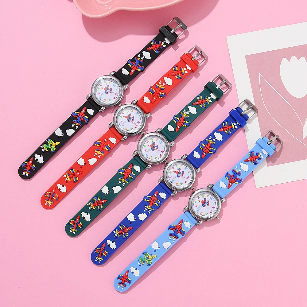 Fashion Children Watches Silicone Quartz Wristwatch Birthday Gift Kid Girl Boy Study Time Girl Watch Reloj