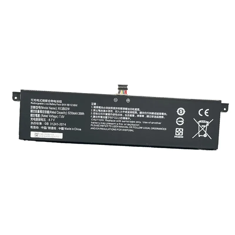 4400mAh 5230mAh Gloednieuwe Laptop Batterij R13B01W Voor XIAOMI Air13 13.3inch 161301-01 R13B01W R13B02W Notebook