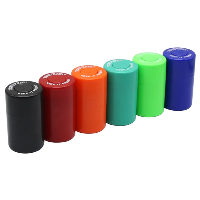 Airtight Stash Jar Smell Proof Herb Stash Container Vacuum Seal Tobacco Herb Box can Accessories muti-color For Keep It Fresh