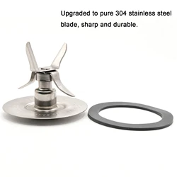 Blender Blade for Oster Ice Juicer Mixing Knife Quiet 4-Leaf Upgrade 304 Stainless Steel Blade Pure Copper Sealed Bearing