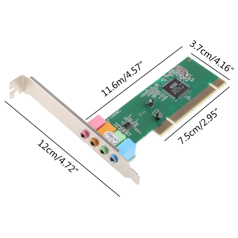 5 kanäle 4,1 Surround 3D PC PCI Soundkarte Computer Gebaut-in Unabhängige