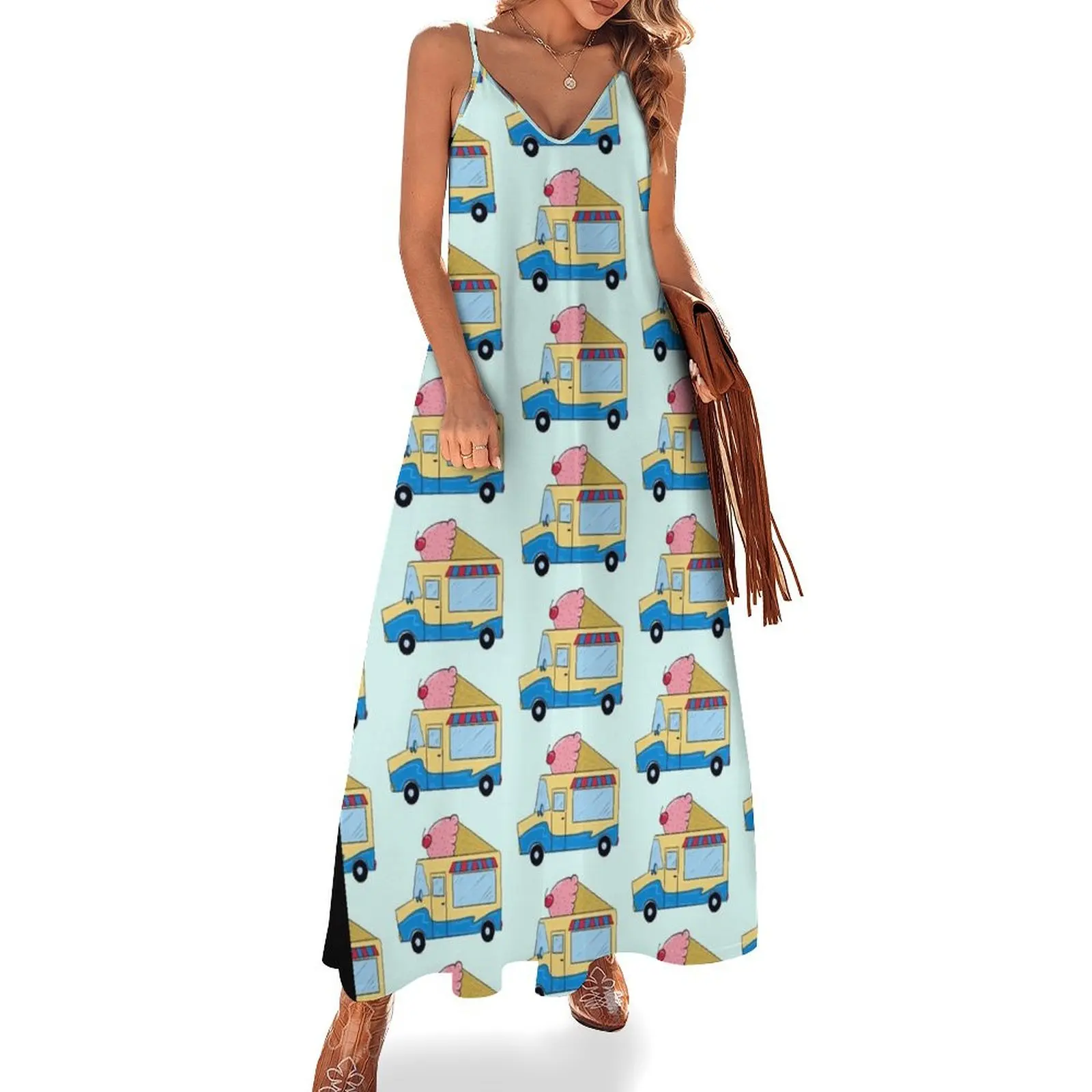 

Ice Cream Driver Sleeveless Dress luxury evening dresses 2025 sexy dress Dress woman