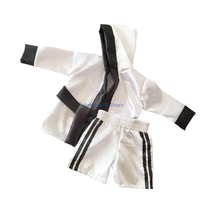 Y4UD Newborn Photoshoot Boxing Outfit Breathable Polyester Fabric Portable Dressing For Milestones Celebrations