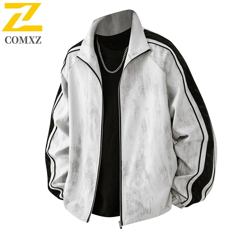 

COMXZ новая куртка большого размера 2025 пальто 3D мужская повседневная спортивная одежда на открытом воздухе водонепроницаемая ветрозащитная легкая дышащая ветровка