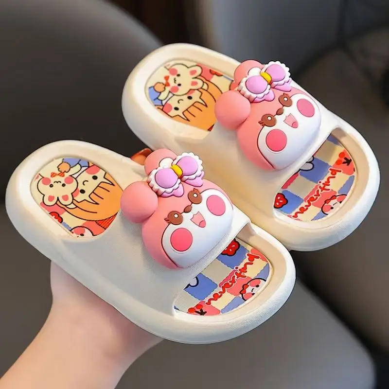 Summer Children's New Cartoon Slippers Boys Girls Soft Sole Non Slip Anti Odor Home Slipper Bathroom Slippers Outdoor Slippers