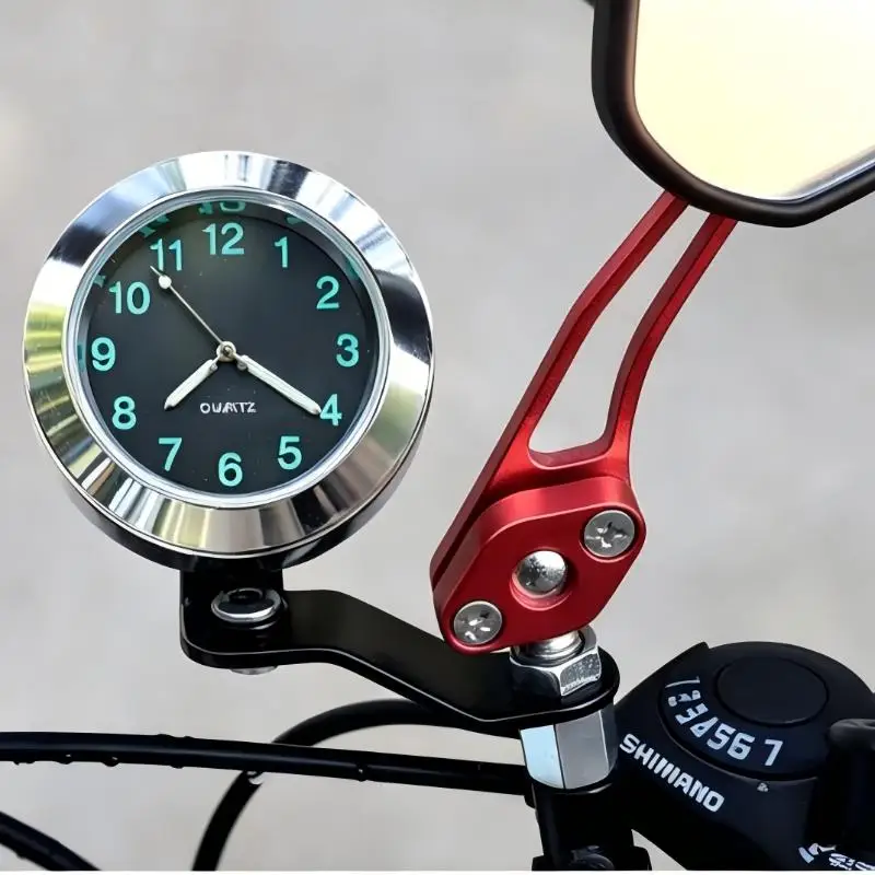 Night Glow Motorcycle Clock High Definition Waterproof Display Portable Mini for Electric Bikes Outdoor Riding