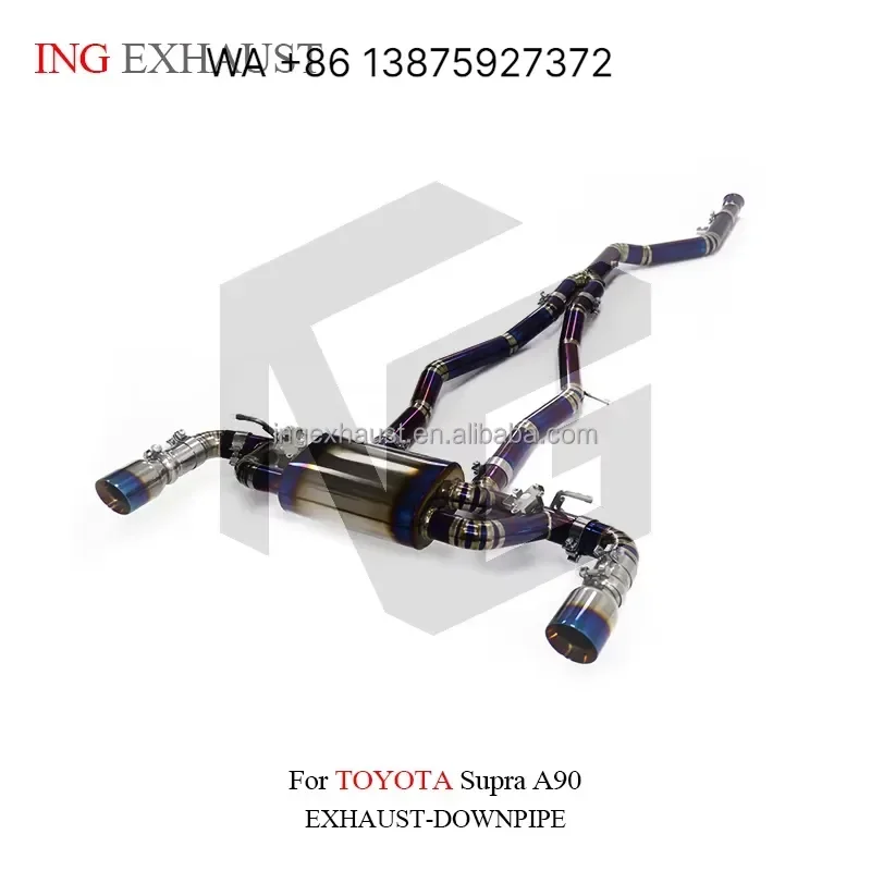 Wmwmnu for ING Titanium Exhaust for Supra A90 Valved Muffler With High Quality Valvetronic Exhaust Pipe Parts