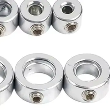 8pcs Stainless Steel Drill Bit Depth Stop Collar Set 3-16mm Drilling Depth Limiter Positioner For Ring With Hex Key For Wood Met