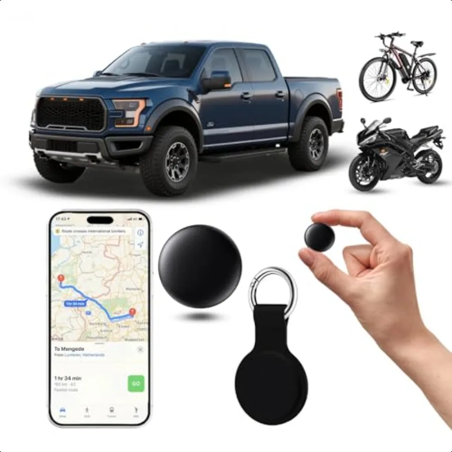 

Mini GPS Tracker for Vehicles Hidden No Monthly Fee Real Time Car Tracker Device Works with Find My iOS Tracking Device for Dog