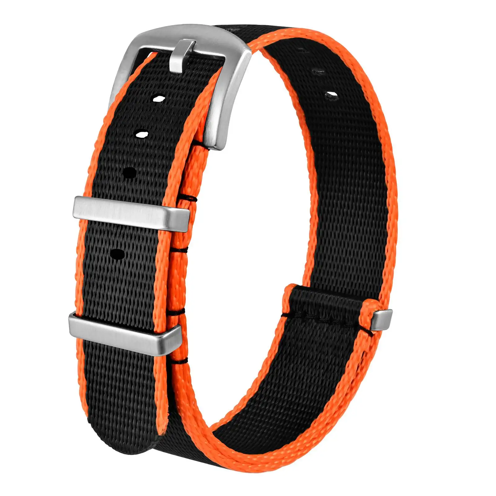 ANBEER Nylon Watch Band 18mm 20mm 22mm Military Fashion Adjustable Watch Straps with Stainless Steel Buckle Include Tools