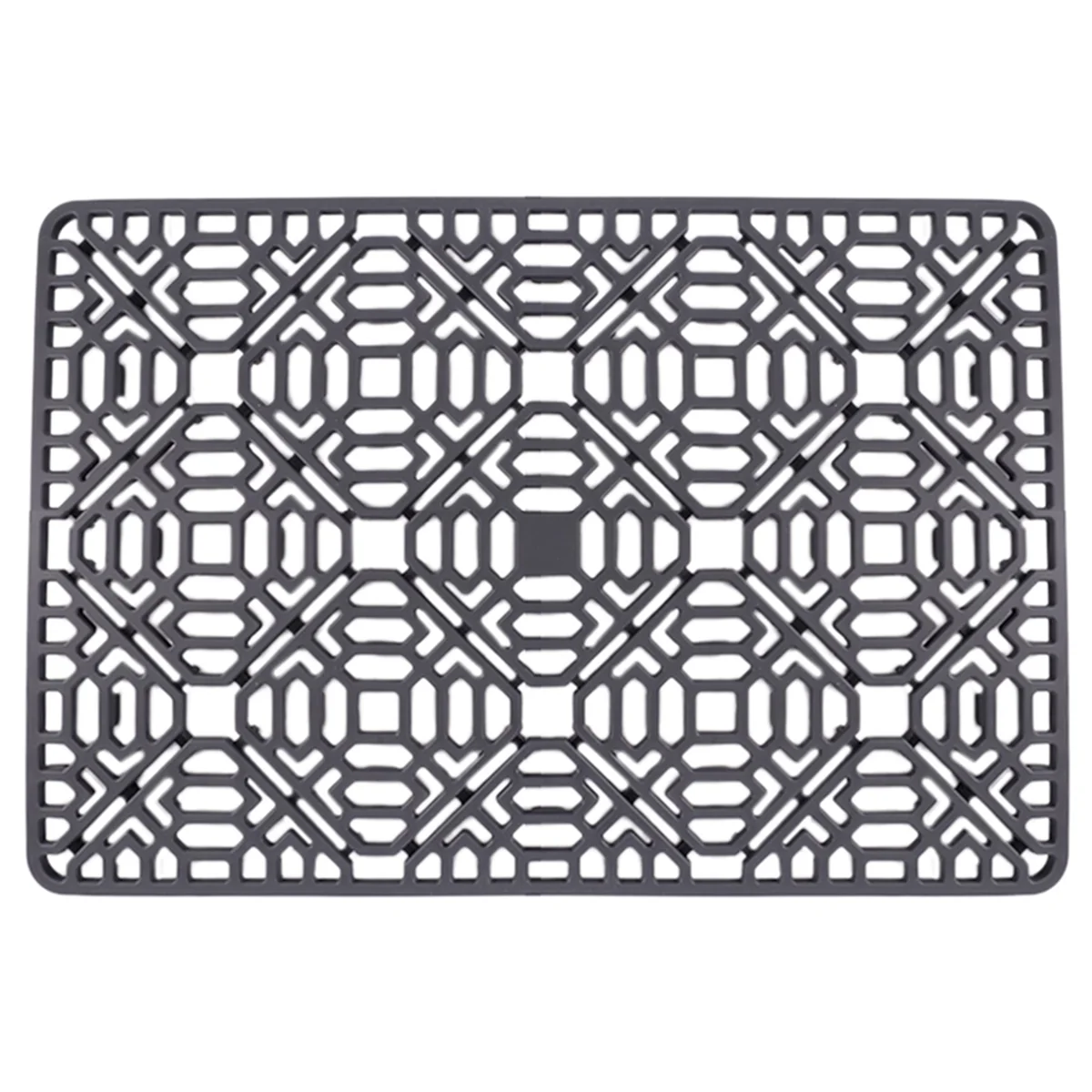 Sink Mat Kitchen Sink Protector for Bottom,Stainless Steel or Porcelain Bowl Sink, Silicone Grey Non-Slip Heat