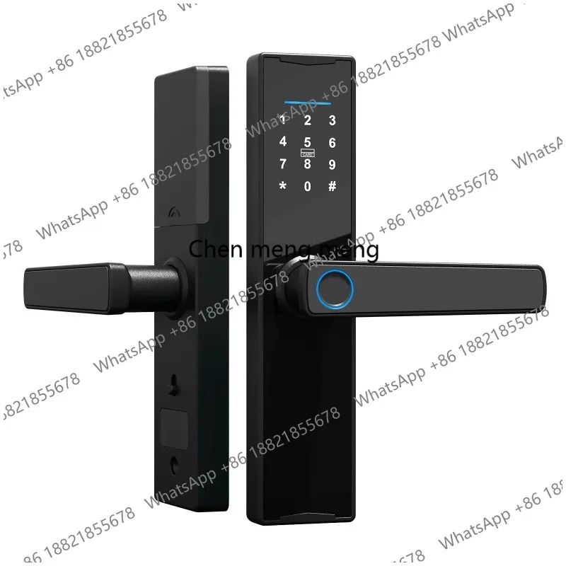 

Open the wooden door fingerprint, bedroom door password lock, home office, smart electronic lock.