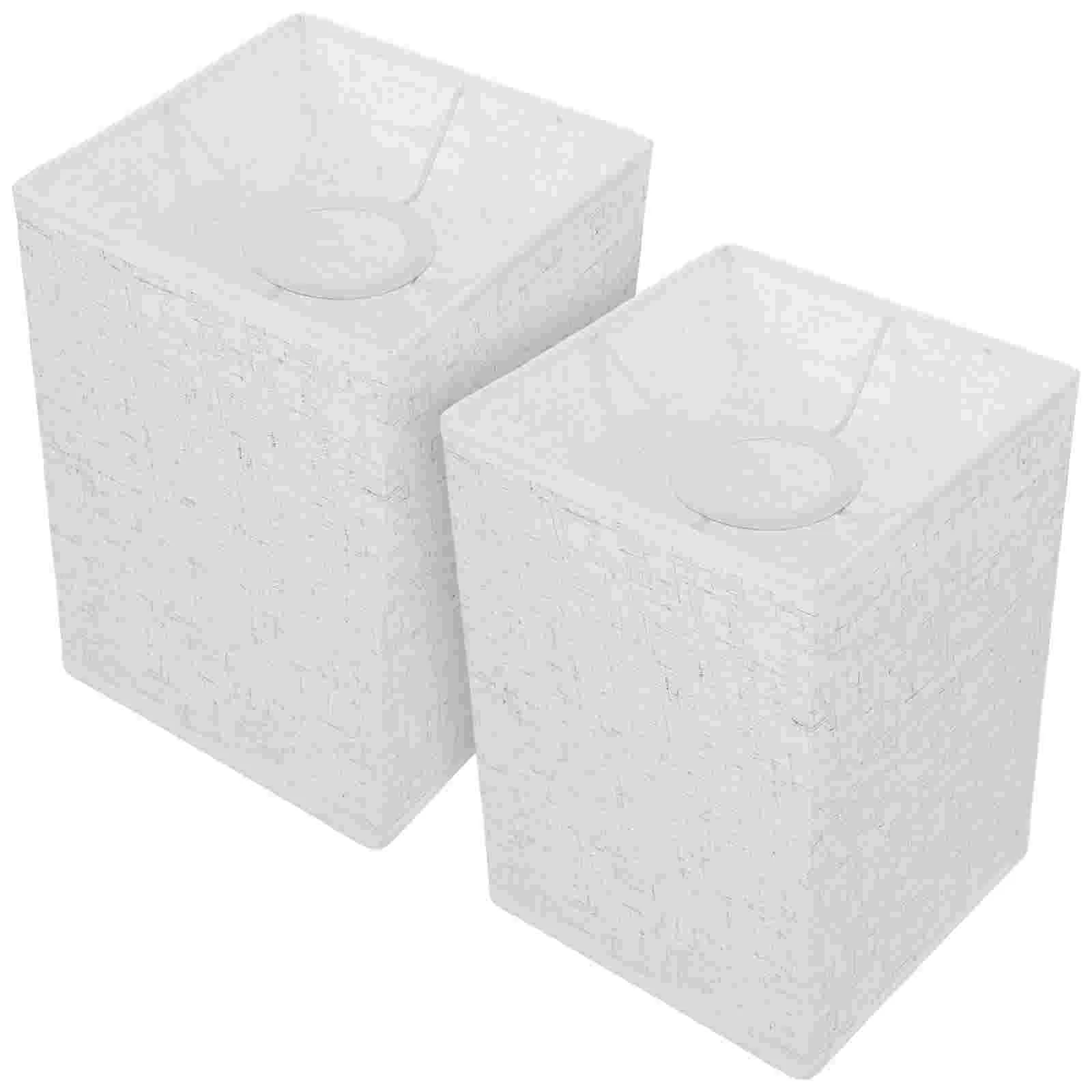 

2 Pcs Linen Lampshade Tint Chandelier Office Decor Lampshades for Table LED Desk Wall Simple Cover Replacement