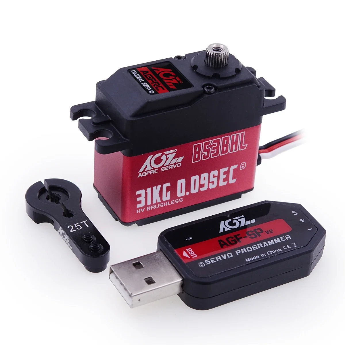 DrMasAGFRC B53BHL V2 B53CHL B53CHLW B53BHLW 31KG 32KG Magnetic Waterproof Coreless Torque Fast Speed Programmable Brushless Serv