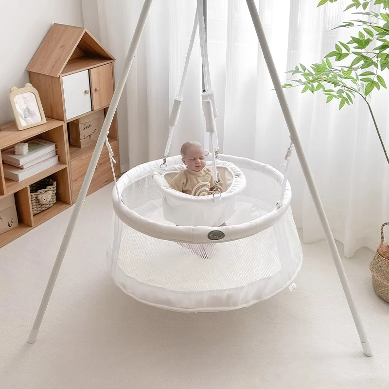 

Baby Cradle Up and Down Cradle Baby Soothing Cradle Children's Swing Hammock Bracket Coax Baby Free Hands