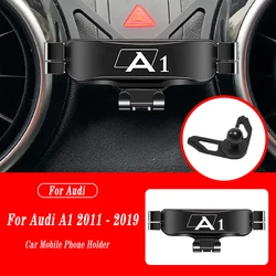 Supporto per telefono cellulare per auto per Audi A1 Sportback 8XA 8XF 2011-2019 Supporti per presa d'aria Supporto per staffa di navigazione a gravità GPS Accessori