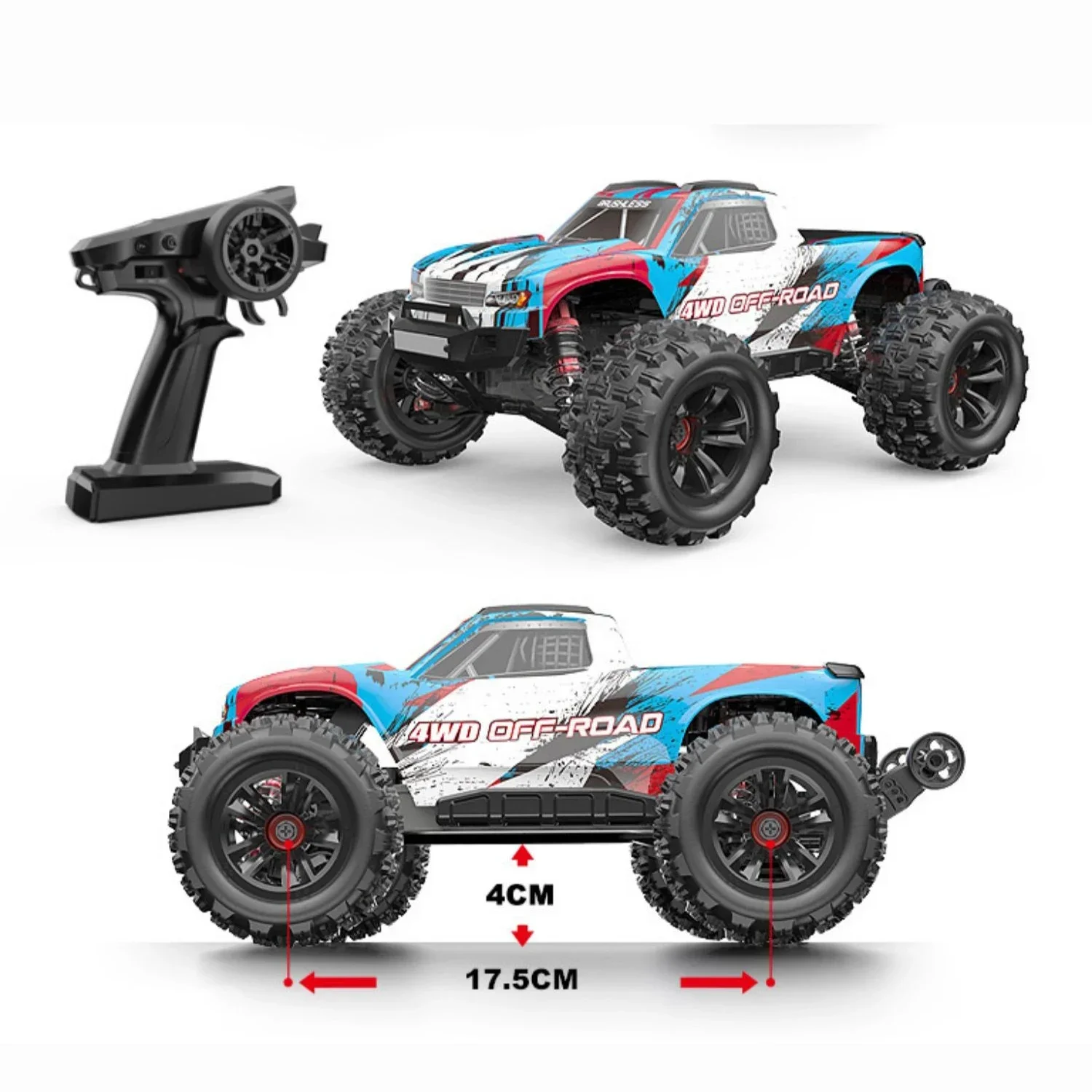 Nowy bezszczotkowy samochód zdalnie sterowany MJX Hyper Go 16208 3S 1/16 Hobby 2.4g Pickup Model 4wd High-speed Off-road Boy Gift