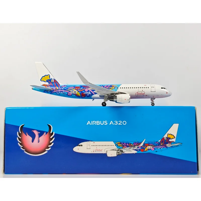 فينيكس 1/400 مقياس اندونيسيا Liancheng الهواء A320 PK-GQI دييكاست سبيكة نموذج طائرة جمع زخرفة الزخرفية
