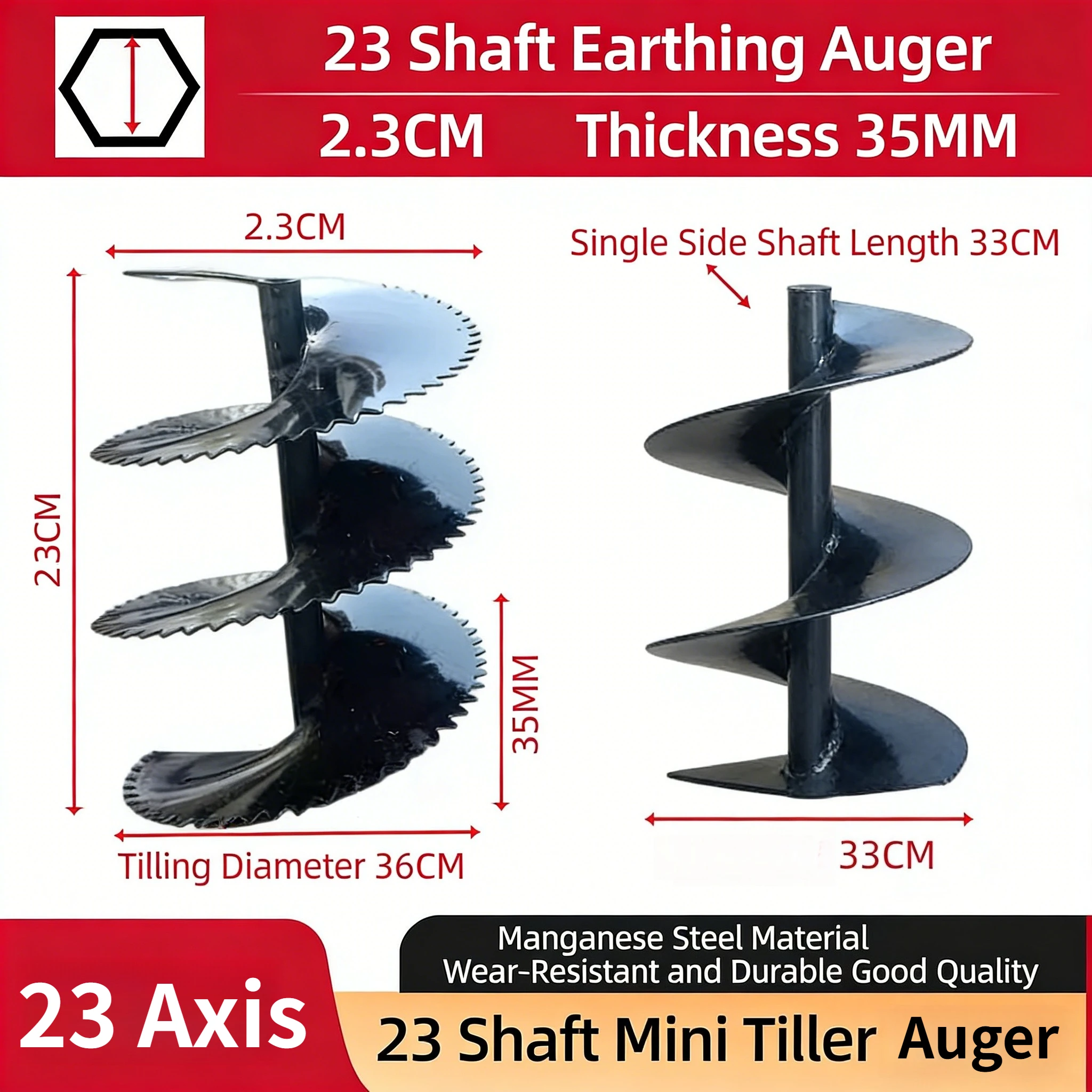 Micro Cultivator Accessories Trenching Ridger Soil Cultivator Assembly  Thickening Rotary Cutter Agricultural Machinery Tools