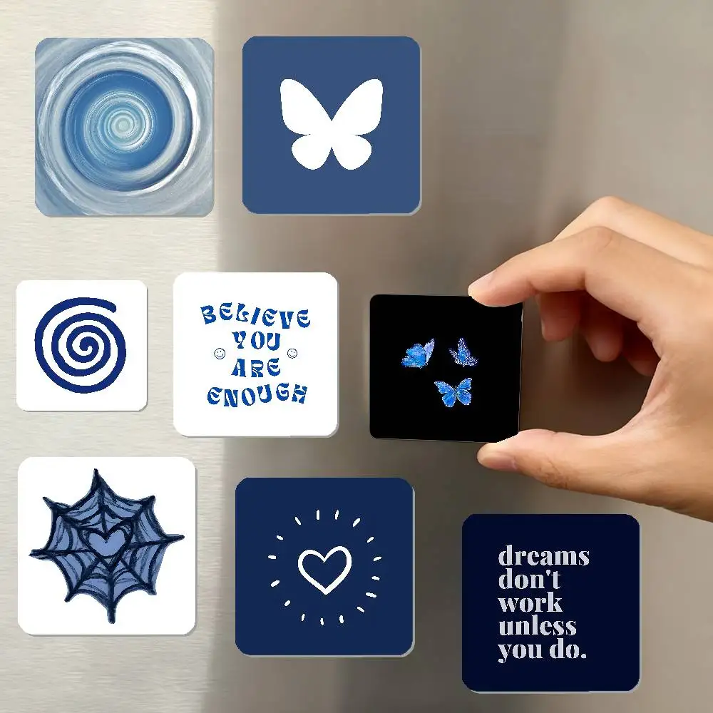 الأزرق نمط نجمة القلب القط الذاتي الحب مغناطيس الثلاجة ديكور المنزل مغناطيس Ins نمط مغناطيس ديكور المغناطيس