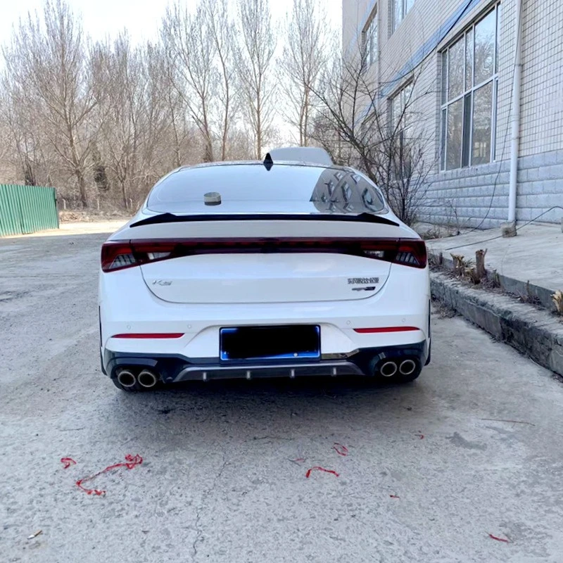 Rear Trunk Spoiler Wing Lip for Kia ALL NEW K5 2020-2024 Car Top Spoiler Tail Fin Guard Board External Decoration Accessories